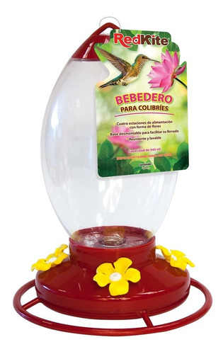 Bebedero Alimetador Para Colibri 940 Ml Redkite