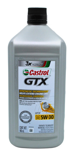 Aceite Castrol Gtx 5w-30 946 Ml.