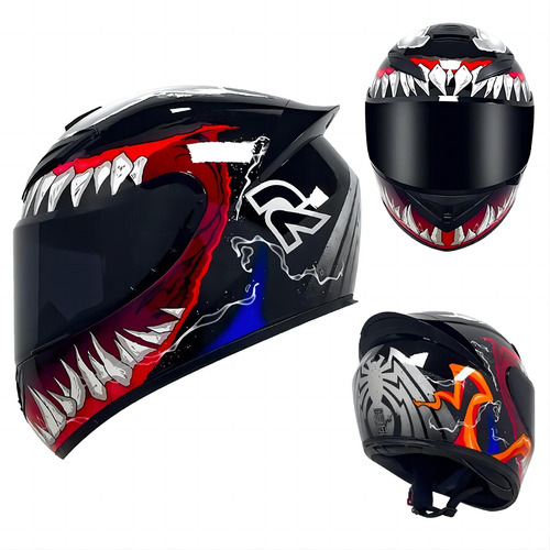 Casco Abatible Cascos Para Motociclismo Doble Antivaho Hd