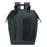 Mochila Portanotebook 14 Impermeable Delsey Peugeot Voyages Color Verde Khaki