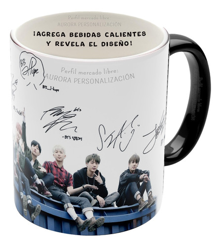 Mug Taza Pocillo Mágico Regalo Bts K-pop Música Ref 095