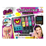 Juguete Nail Art Pens Para Uñas Decora Crea Niñas Salon Yea