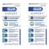 Kit 2 Fio Dental Oral-b Super Floss Expert