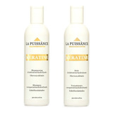 Kit Shampoo + Enjuague Keratina La Puissance Antifrizz 300ml