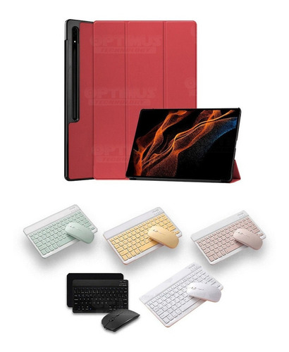 Kit Keyboard Y Forro Protect Para Samsung Tab S8 Ultra 14.6