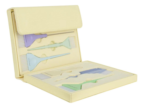 Kit Pinceles En Estuche De Cuero Color Pastel Framar