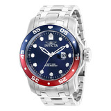 Reloj Para Hombre Invicta Pro Diver 39091 Plateado