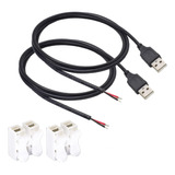 Cable Usb 2.0 Macho De 2 Pines, 20 Awg, 2 Pines, 2 Unidades,