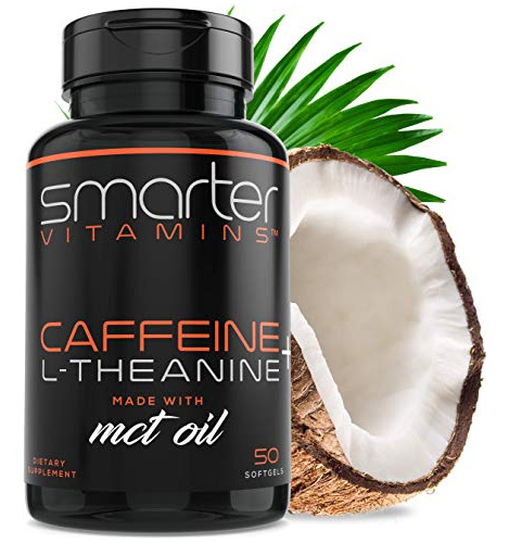 Pildoras De Cafeina De 200 Mg R Aceite Mct De 100% Cocos + 1