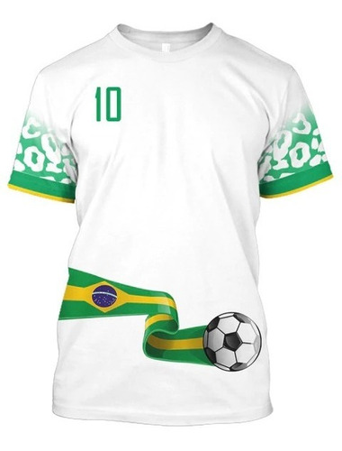 Camiseta Camisa Brasil Copa 2022 Hexa Seleção Brasil Md5