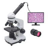 Microscópio Digital Biológico Mono 1600x Led Câmera Usb 2mp