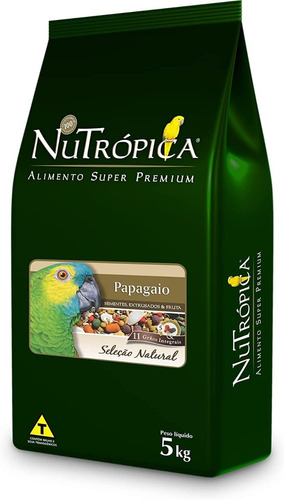 Nutropica Seleção Natural Papagaio 5kg Ração Super Premium 