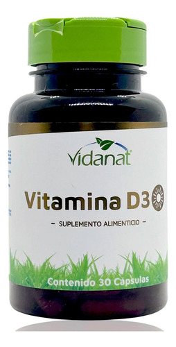 Vitamina D3 Vidanat 30 Cápsulas