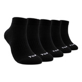 Calcetines Deportivos Tobilleros Negros Pack 5