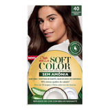 Kit Tintura Wella Professionals  Soft Color Tinta De Cabelo Tom 40 Castanho Médio Para Cabelo