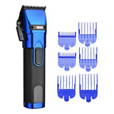 Maquina De Cortar Cabelo Profissional Wmark Ng 121 Display Cor Azul 110v/220v