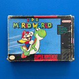 Super Mario World Snes Nintendo Original Caja Sin Pestañas