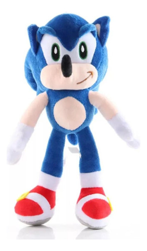 Pelucia Chaveiro Sonic Azul Escolar Novo Brinquedo Menino 