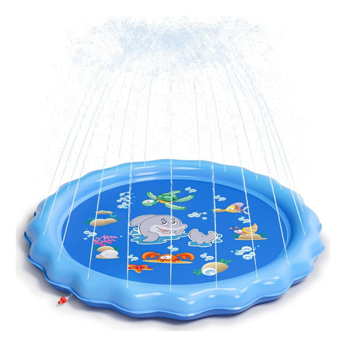 Alfombra Inflable Tipo Fuente Piscina New Line Niño Media