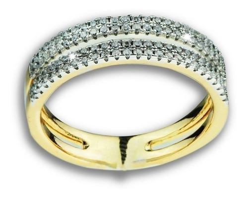 Anillos Compromiso Oro 18k Promesa Pareja Amor Moderno Lujo.