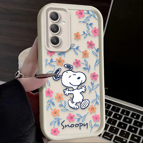 Funda De Silicona Para Oppo Dibujos Animados De Flor Perro + Correas | Meses sin interés