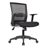 Silla Ergonomica De Oficina Giratoria Gerente Kata Bonno Color Negro