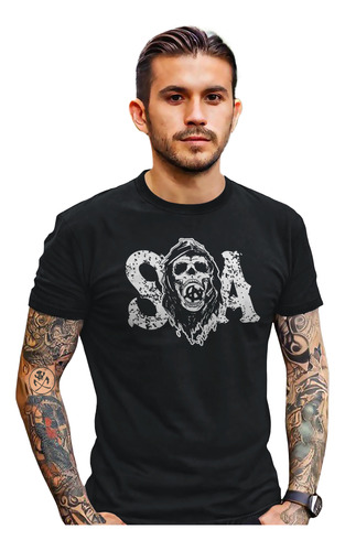 Playera Sons Of Anarchy Logo Reaper Mayhem Serie Samcro