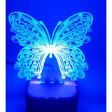 Luminária Led 3d - Borboleta -- Abajur Decorativo