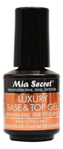 Luxury Uv Base & Top Gel Mia Secret 7.4 Ml Profesional Mini