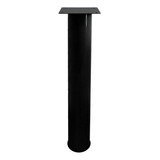 Pé De Mesa Paris Legs Unidade 75cm Para Tampo De Madeira Cor Preto