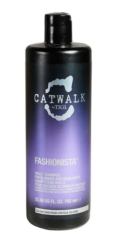 Tigi Catwalk Fashionista Shampoo Violeta Matizador X 750 Ml