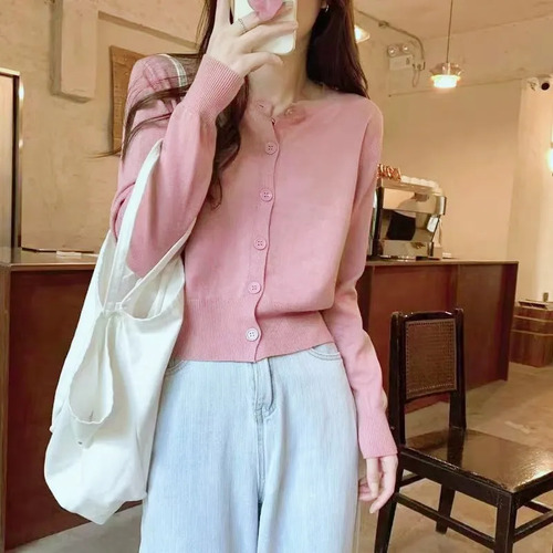 Cardigan Vintage Elegante Para Mujer Oficina