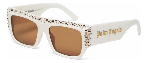 Gafas Lentes Palm Angels Blancas Con Dorado Peri008s 