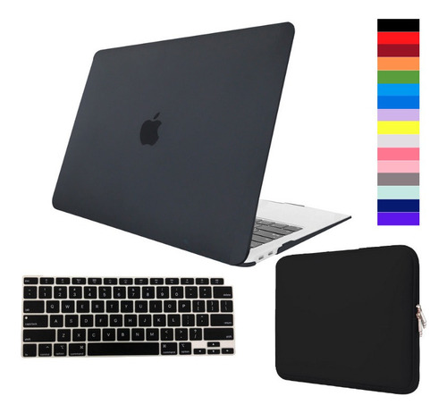 Kit Case Macbook Air A2681 M2 + Neoprene + Película Teclado