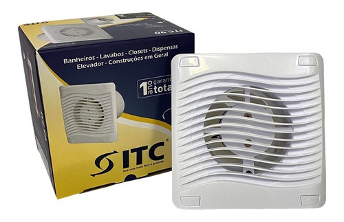 Exaustor Para Banheiros E Ambientes Ventilador Itc 90mm