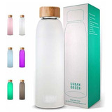 Botella De Agua De Vidrio Con Funda Protectora De Silicona Y