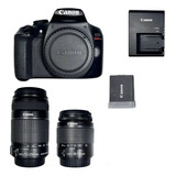Camara Canon T6 Con 2 Lentes 18-55 Y 55-250 Wifi Oportunidad