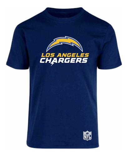 Playera Modelo Los Angeles Chargers Estampado En Vinil