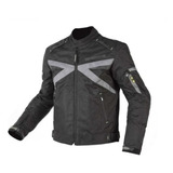 Campera Nine To One Cordura Hombre Volt Negro La Cuadra Moto