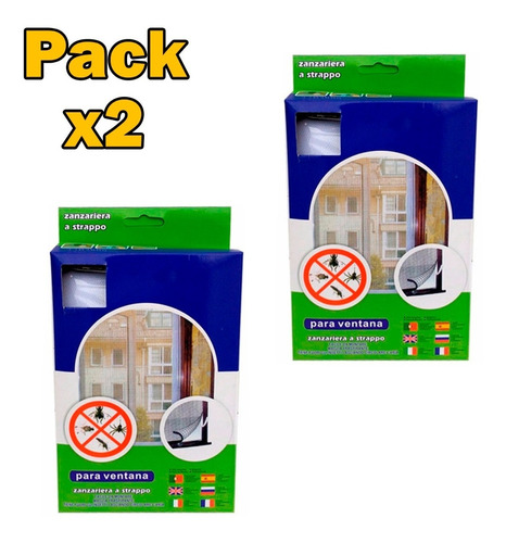 Pack X2 Malla Anti Mosquitos Ventana 130 X 150