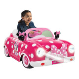 Carrito Montable Eléctrico Minnie Mouse Disney Color Fucsia