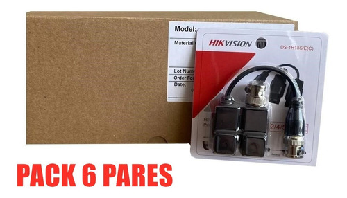 Balun Transceptor Pasivo De Video Cctv X 6 Pares