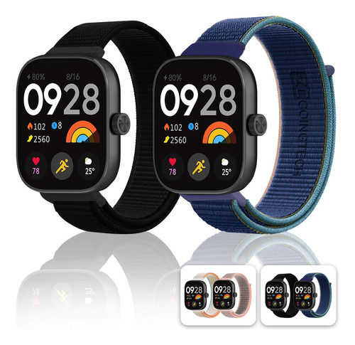 2pzs Correa Tela Nylon Para Redmi Watch 4 Y Xiaomi Band 8pro