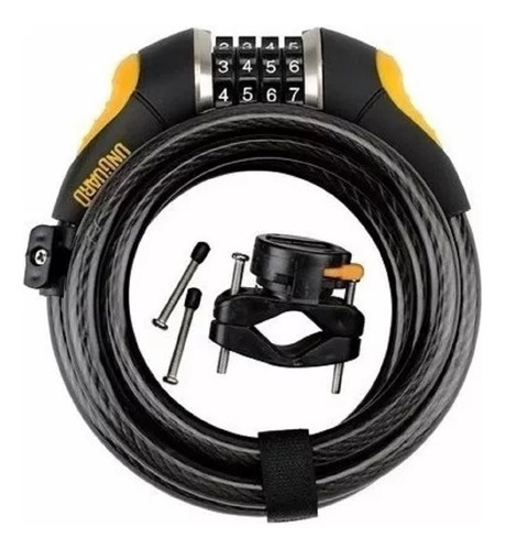 Candado De Cable Onguard 8031 Para Bicicleta Color Negro