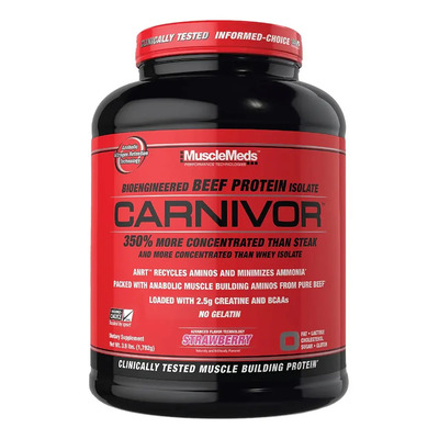 Musclemeds Carnivor Proteina Carne 4 Lb Sabor Frutilla | MercadoLibre