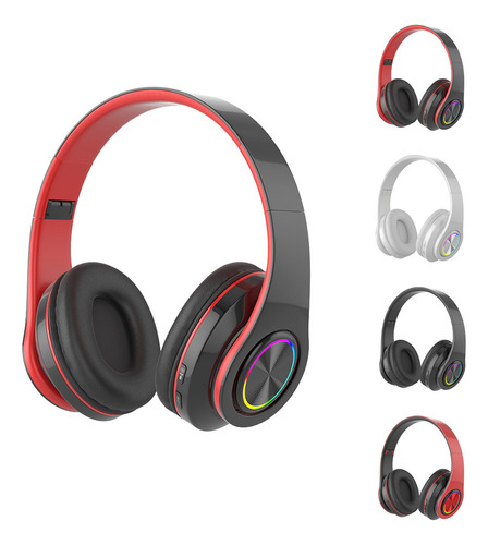 Linkbits Audífono Diadema B39 Wireless Auriculares Bluetooth Color Negro-rojo