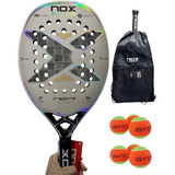 Raquete De Beach Tennis Nox Ng17 Nico Gianotti Carbono 18k