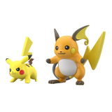 Pokemon Figura Scale World 1/20 Pikachu & Raichu Bandai