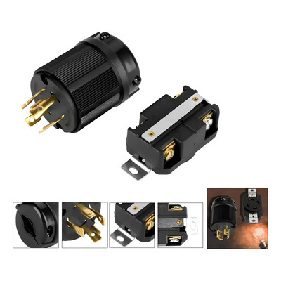 .. Clavija Y Contacto L14-30 Uso Rudo 120/240v Planta Luz .