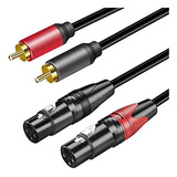 Belipro Cable Doble Hembra Xlr A Rca De 20 Pies, Resistente.